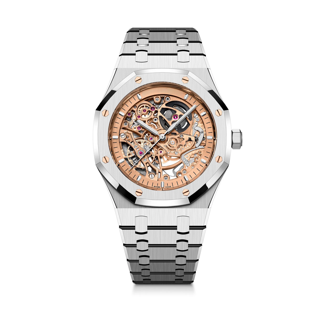 Luxury Watch - PLATINUM SKELETON