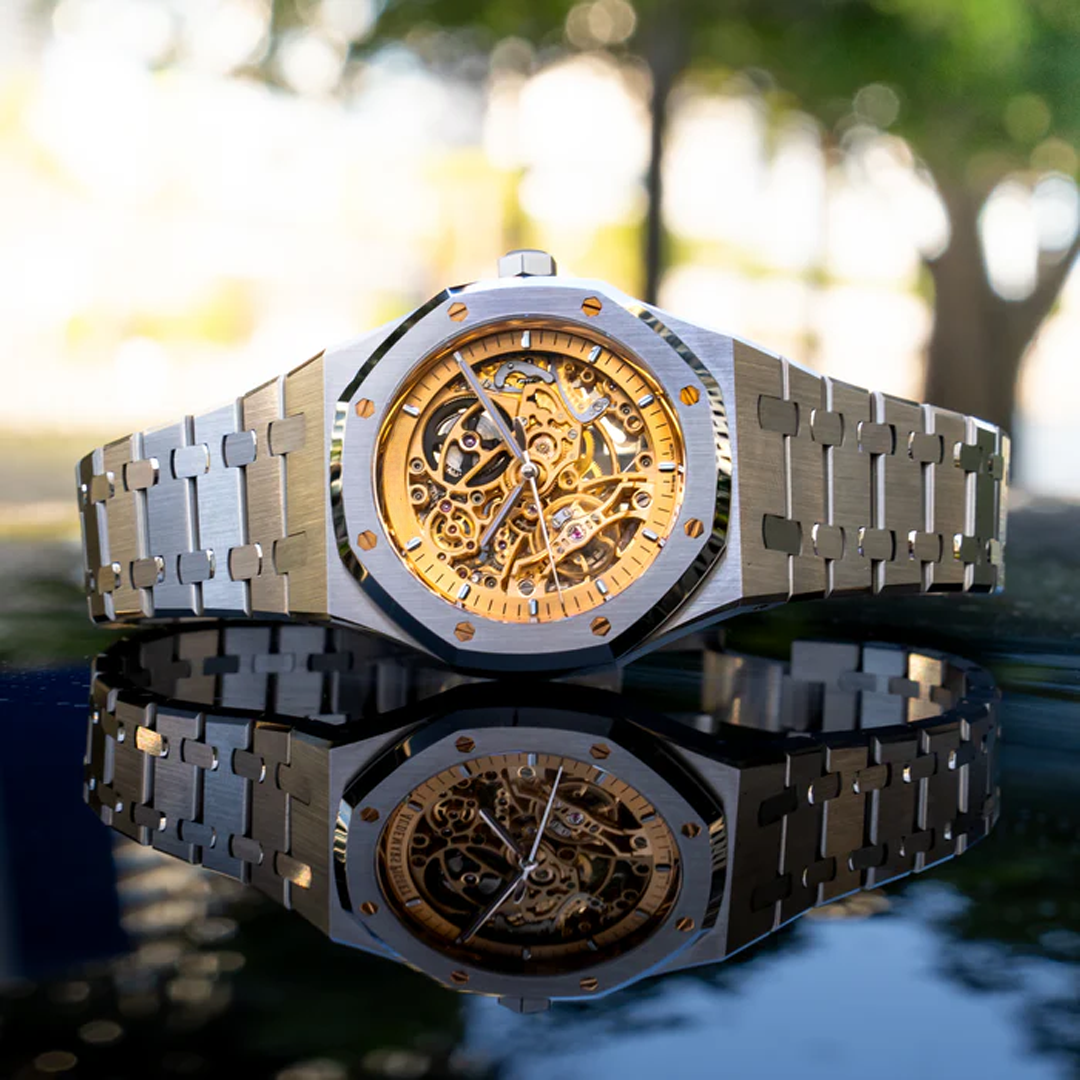 Luxury Watch - PLATINUM SKELETON