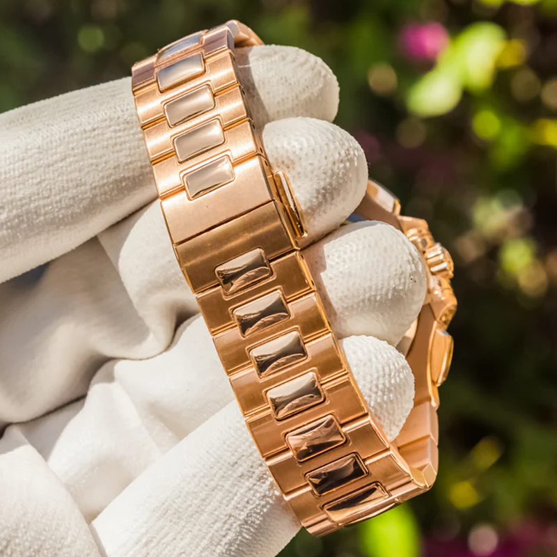 Luxury Watches - Nautilus Rose Gold Chrono