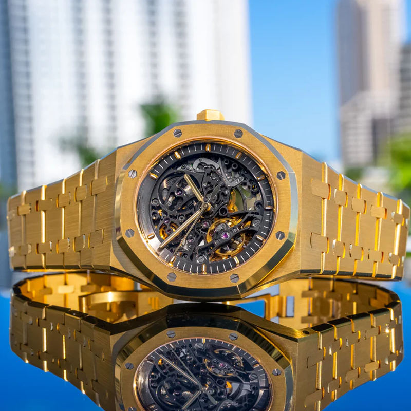 Luxury Watches - Sovereign Skeleton Yellow Gold