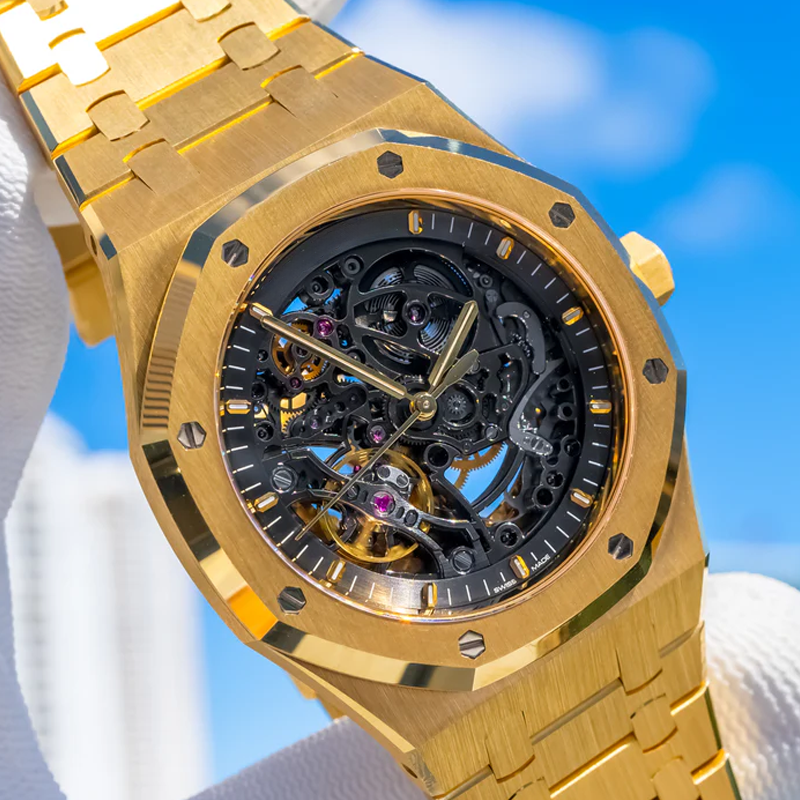 Luxury Watches - Sovereign Skeleton Yellow Gold